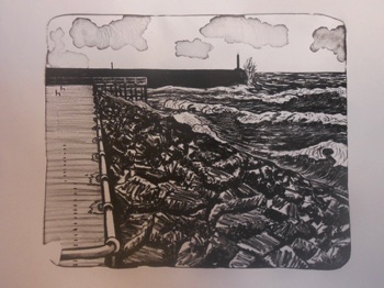 Aberystwyth Pier
Lithograph
380mm x 280mm
2012